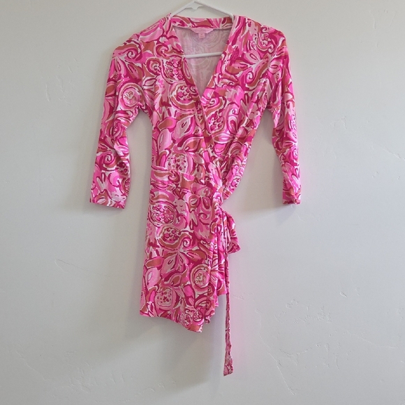 Lilly Pulitzer Karlie Side Wrap Romper - Picture 4 of 8